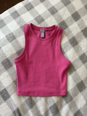 Tilly's Hot Pink Ribbed Tank Top